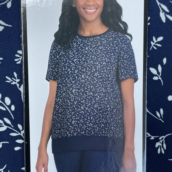 Hilary Radley Tops - Hilary Radley Women's Blouse Blue e1013